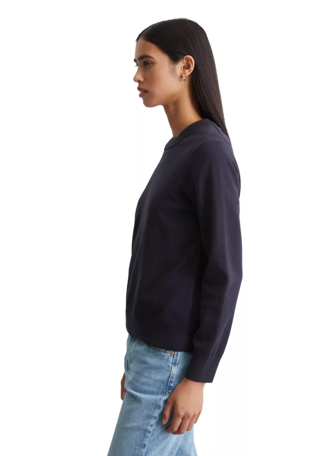 Marc OPolo DENIM Strickpullover "aus Soft Cotton Stretch" günstig online kaufen