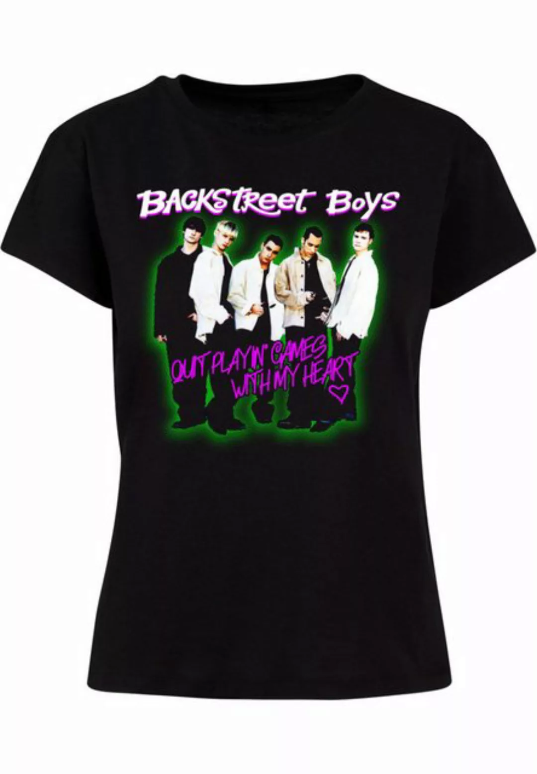 Merchcode T-Shirt Merchcode Damen Ladies Backstreet Boys - Playing Games Bo günstig online kaufen
