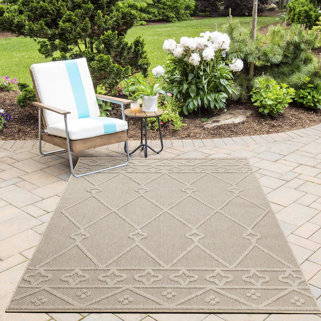 Ayyildiz Teppiche Outdoorteppich »PATARA 4955«, rechteckig, 8 mm Höhe, Läuf günstig online kaufen
