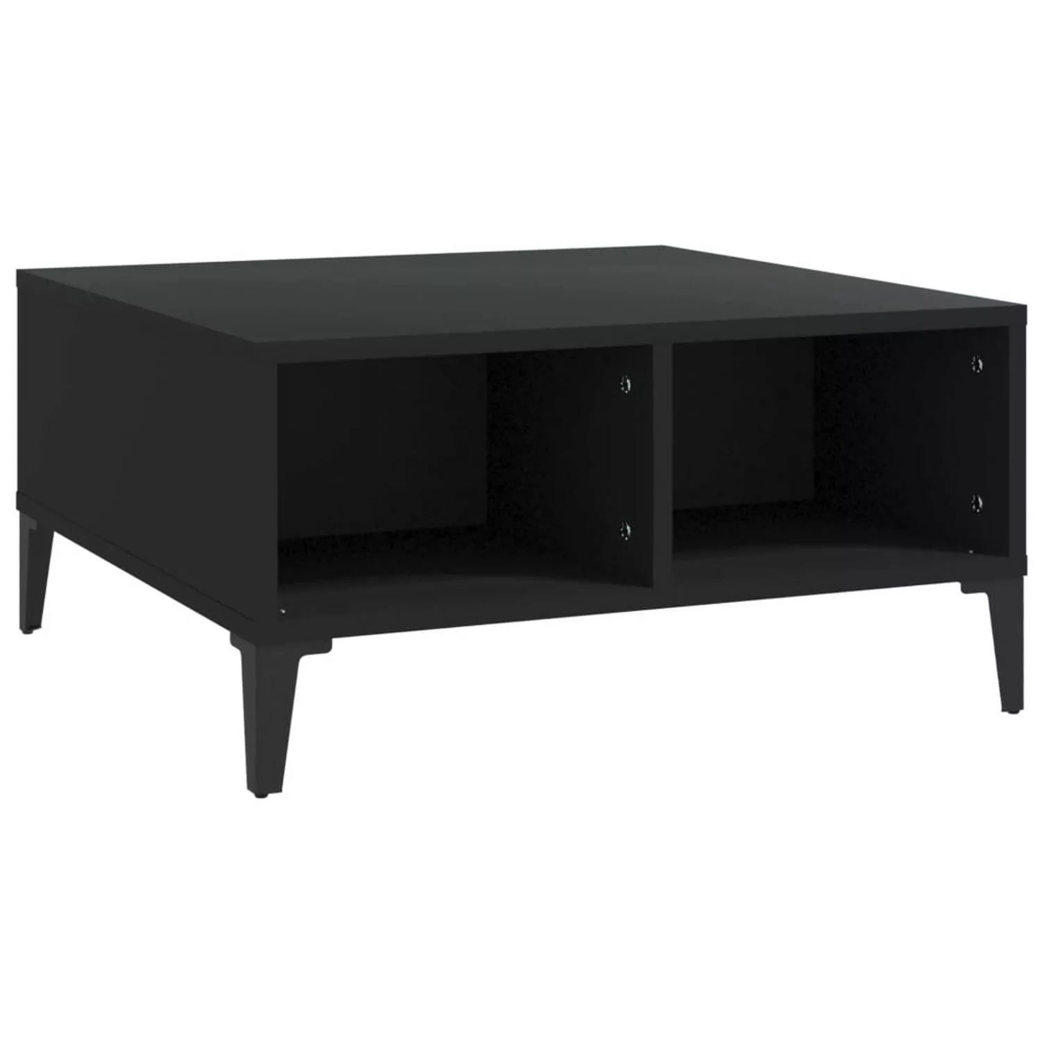 Couchtisch Schwarz 60x60x30 Cm Spanplatte günstig online kaufen