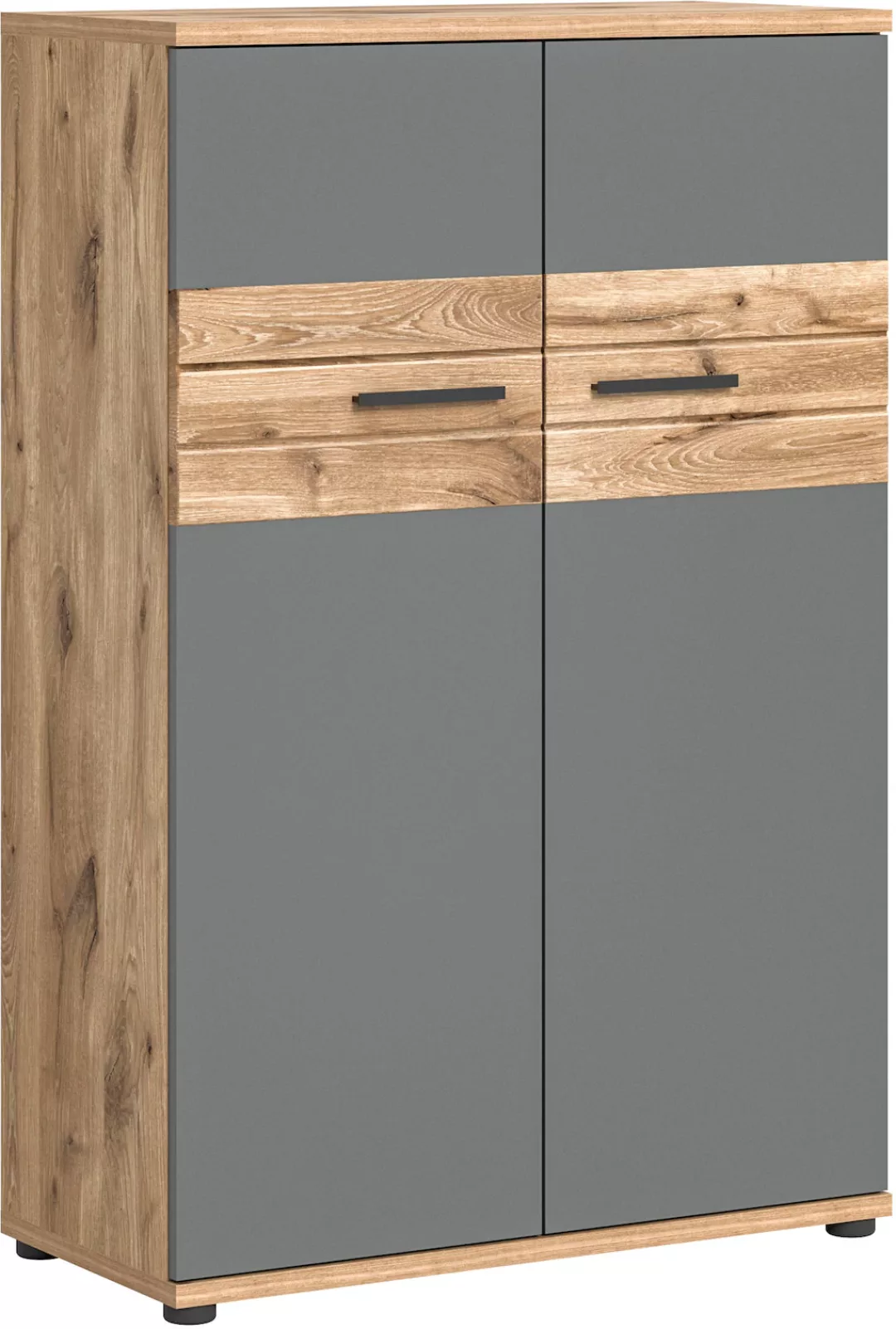 INOSIGN Aktenschrank "Riga, Breite 80cm, in Nox Oak Nachbildung und Basalt günstig online kaufen