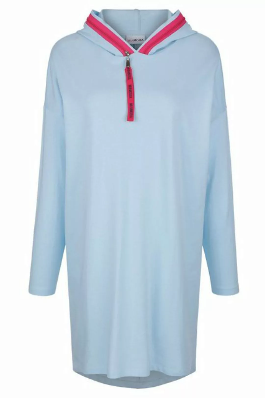 MIAMODA Sweatshirt Long-Hoodie oversized Rückenprint AMORE günstig online kaufen