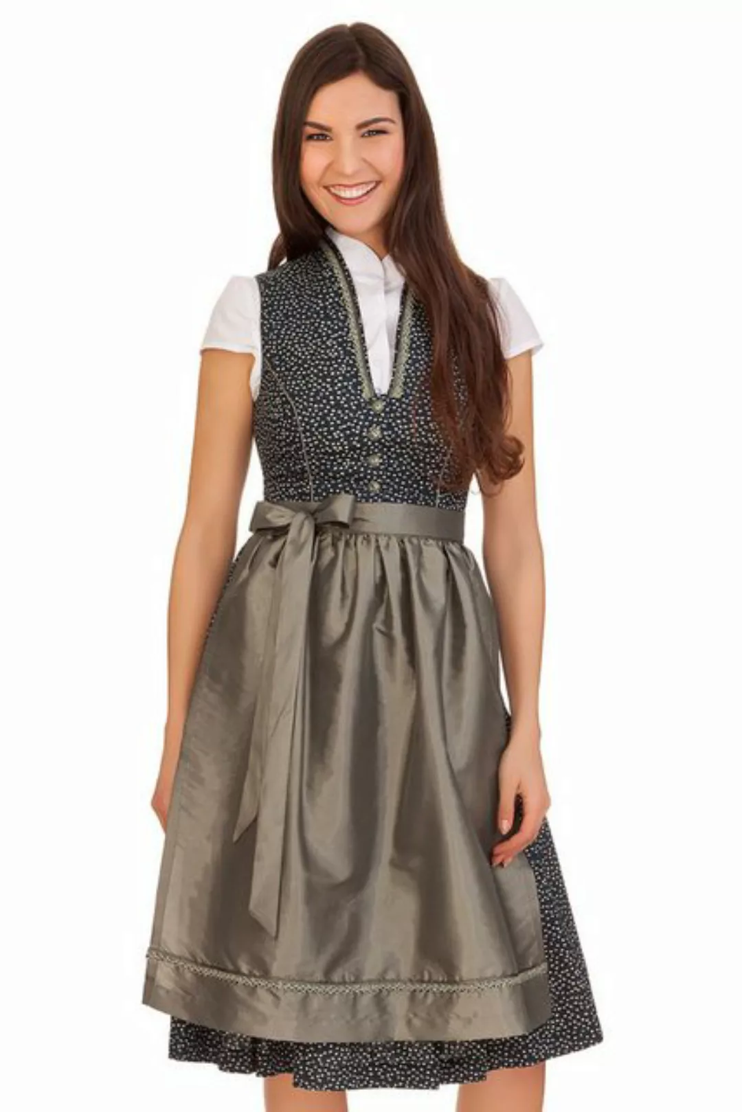 MarJo Dirndl Midi Dirndl 2tlg. - CETINA - bottle günstig online kaufen