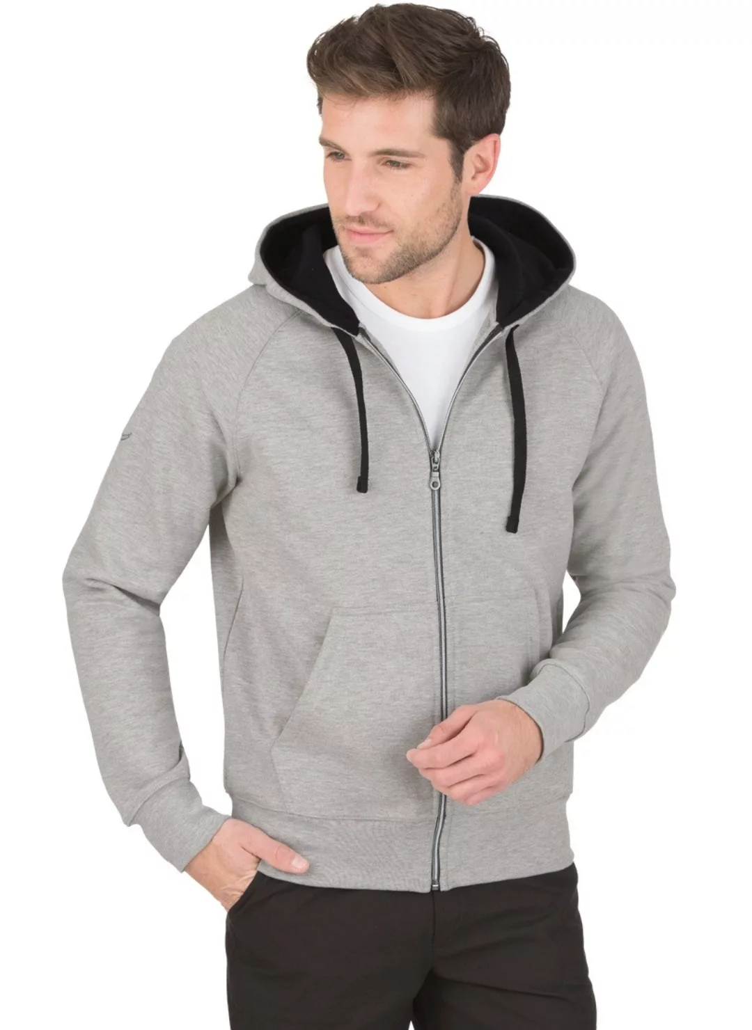 Trigema Sweatjacke TRIGEMA Sweatjacke mit Kapuze (1-tlg) günstig online kaufen