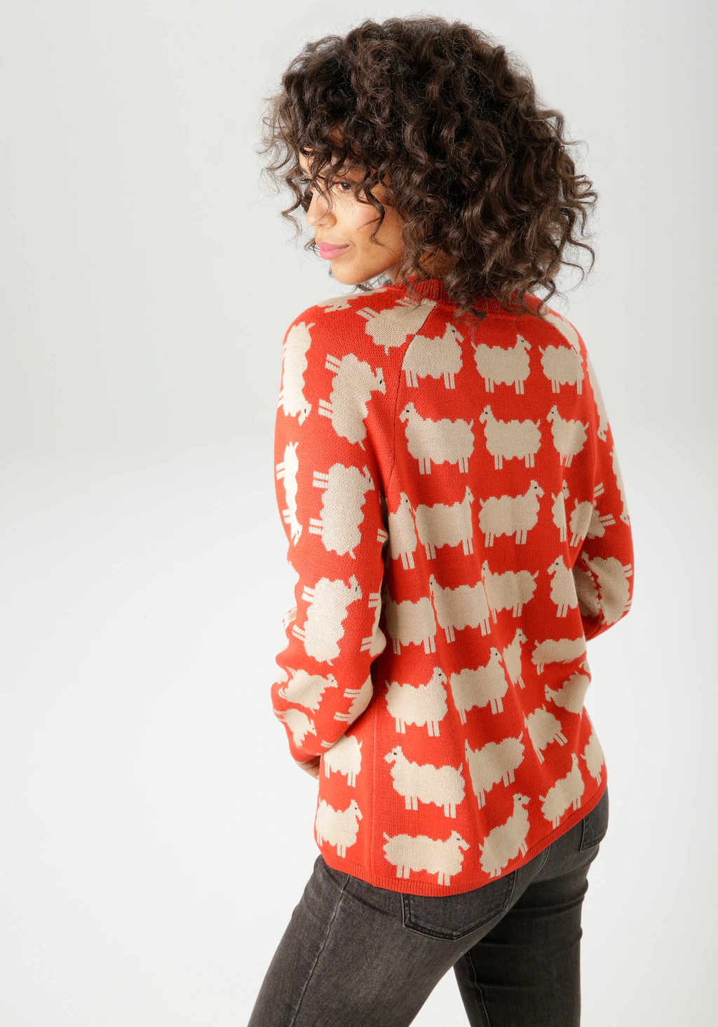 Aniston CASUAL Strickpullover, mit eingestrickten Schafen - NEUE KOLLEKTION günstig online kaufen