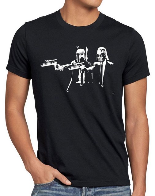 style3 T-Shirt Herren T-Shirt Darth Fiction fett star pulp wars imperium bo günstig online kaufen