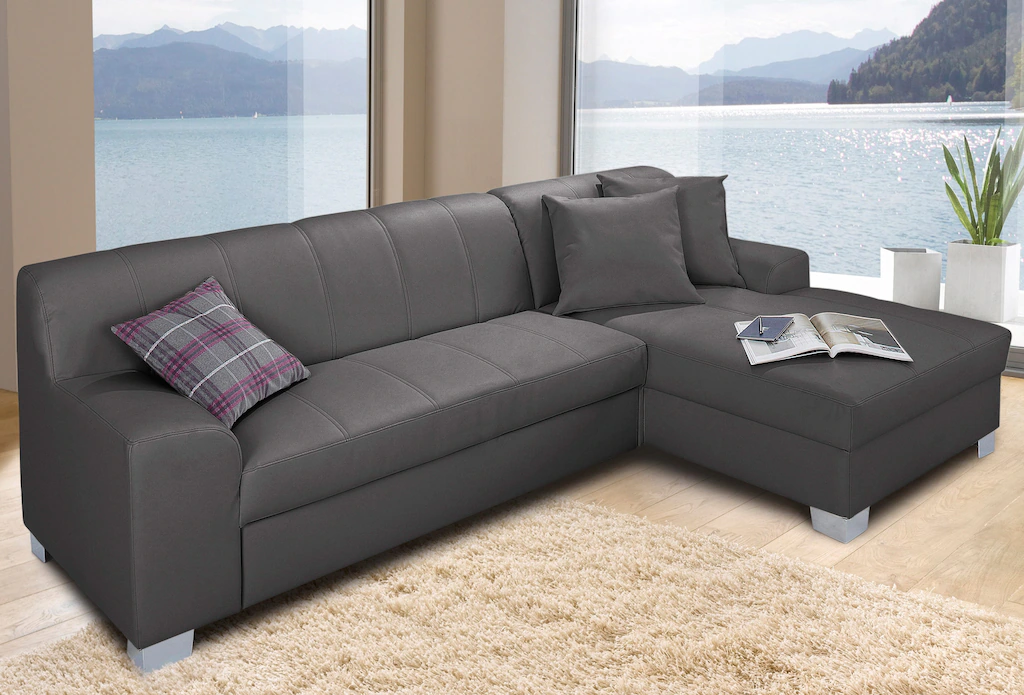 INOSIGN Ecksofa "Anzio, elegant und gemütlich, Breite 239cm, L-Form", wahlw günstig online kaufen