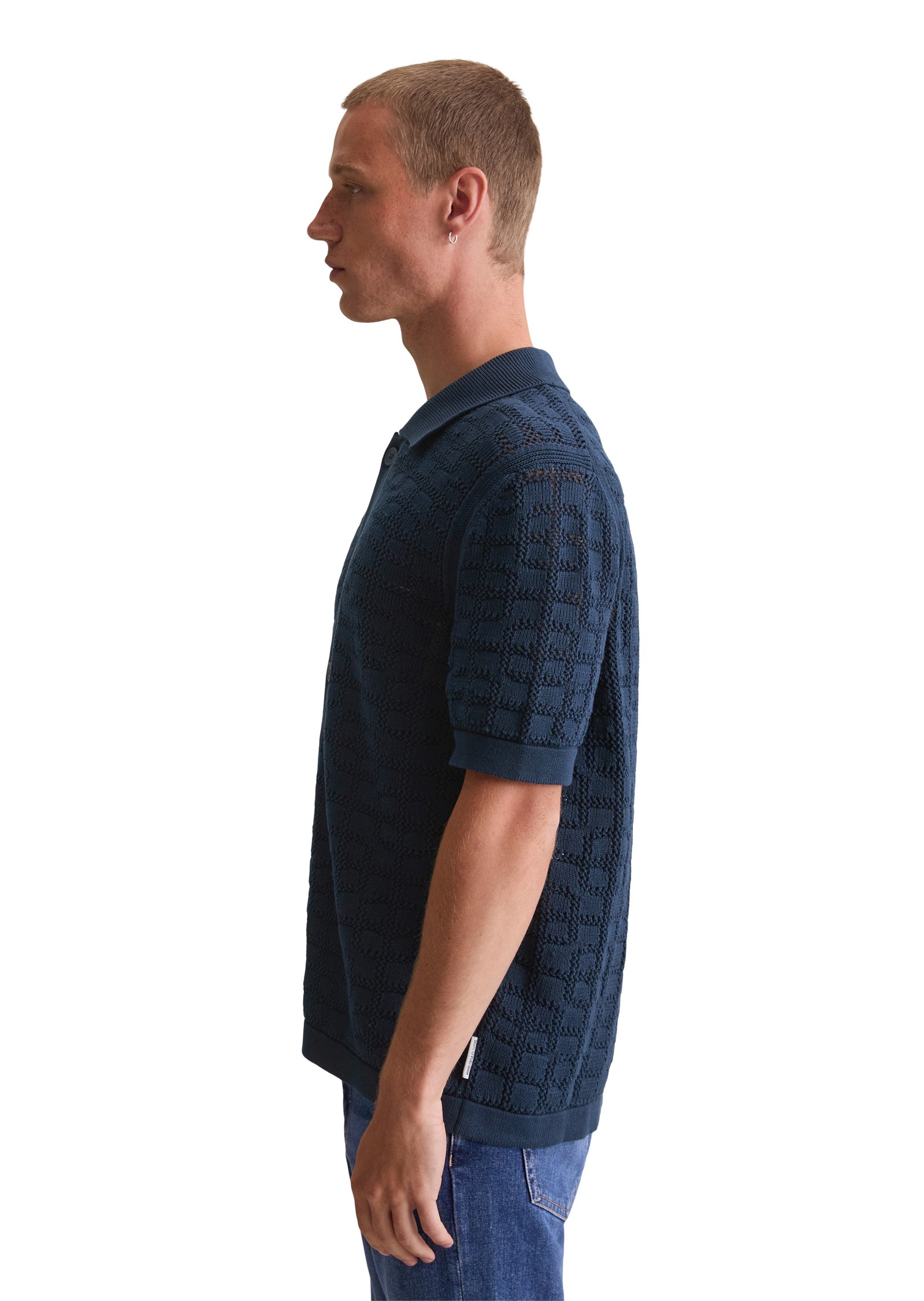 Marc OPolo DENIM Kurzarmhemd "aus reiner Bio-Baumwolle" günstig online kaufen