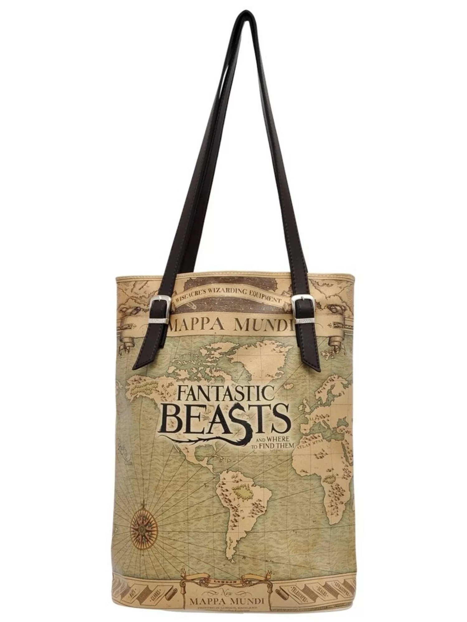 DOGO Umhängetasche "Damen Tall Bag Mappa Mundi Fantastic Beasts Vegan Damen günstig online kaufen