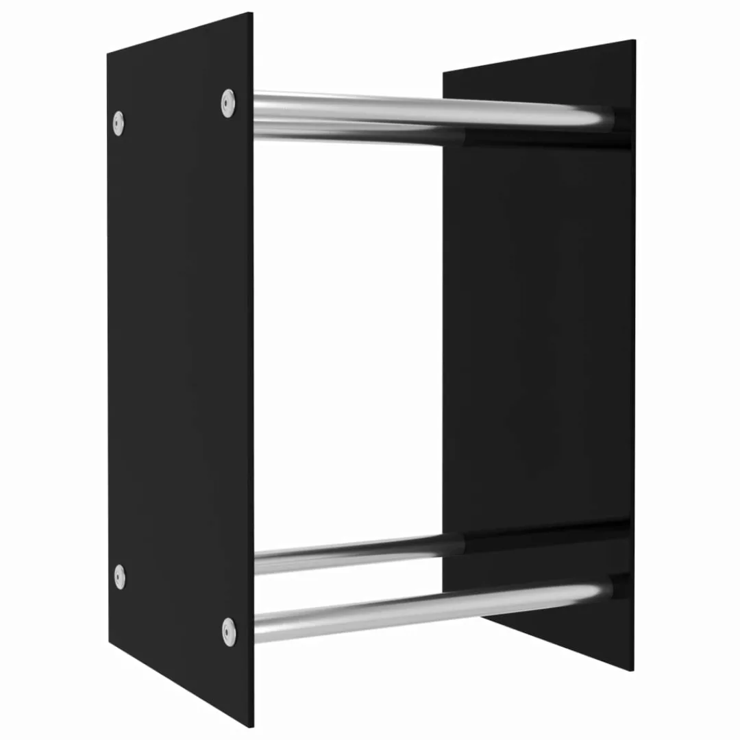 Brennholzregal Schwarz 40 X 35 X 60 Cm Glas günstig online kaufen