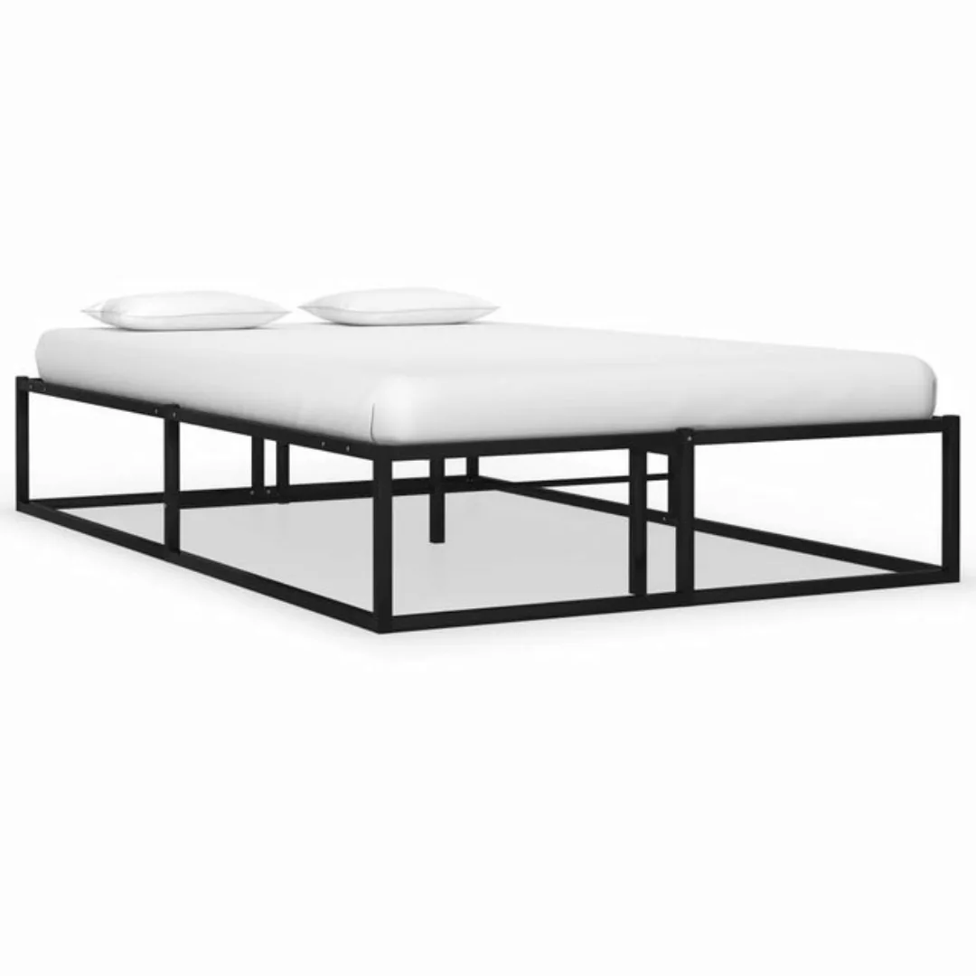 furnicato Bett Bettgestell Schwarz Metall 120x200 cm günstig online kaufen