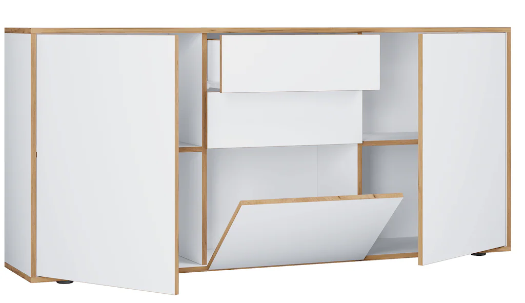 VCM Kommode "VCM Holz Kommode  Sideboard mit Drehtüren, Schubladen und eine günstig online kaufen