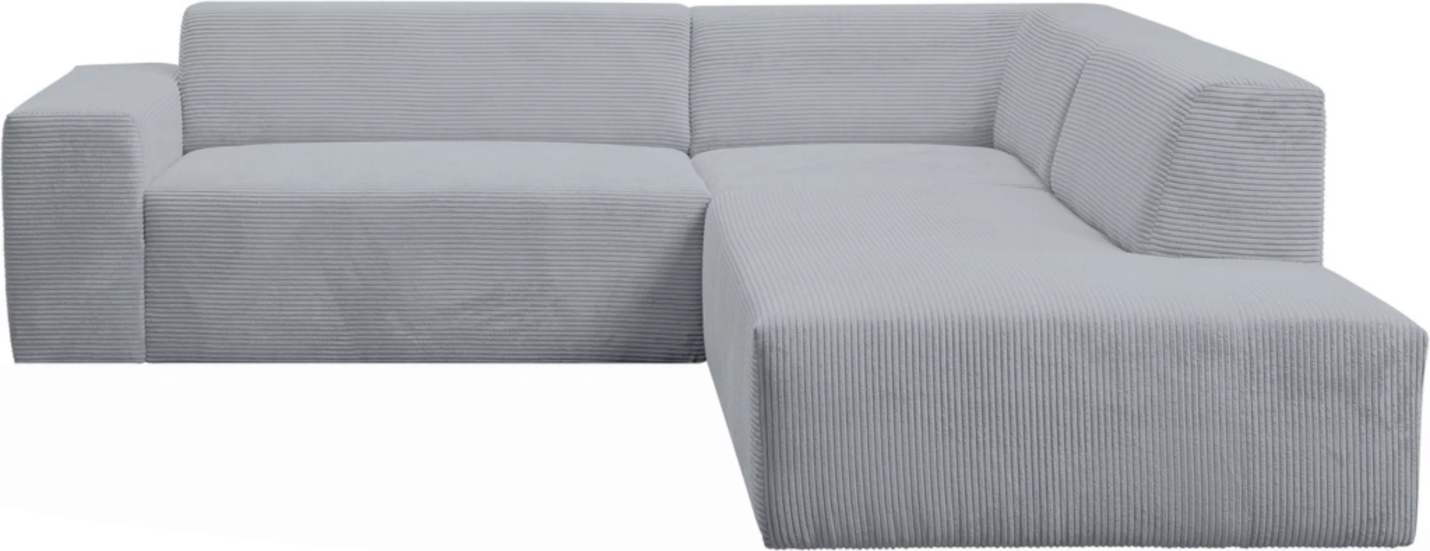WERK2 Ecksofa »Zeus-M, tolles Sofa mit schönen Details, L-Form«, Curvy Tren günstig online kaufen
