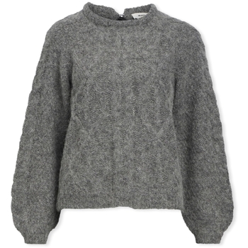 Object  Pullover Smilla Knit - Medium Grey Melange günstig online kaufen