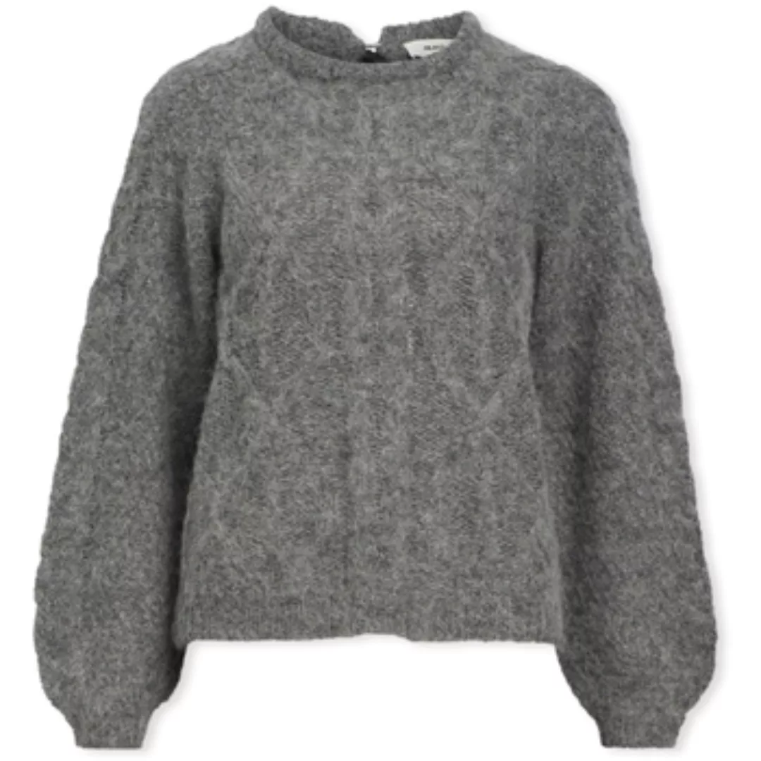 Object  Pullover Smilla Knit - Medium Grey Melange günstig online kaufen