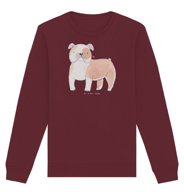 Mr. & Mrs. Panda Longpullover Größe XS Englische Bulldogge Moment - Burgund günstig online kaufen