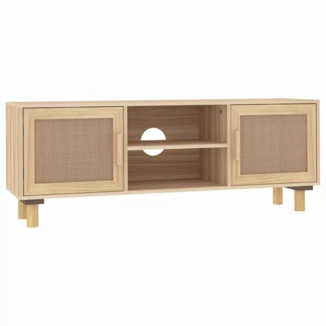 vidaXL TV-Schrank TV-Schrank Braun 105x30x40 cm Massivholz Kiefer Natur-Rat günstig online kaufen