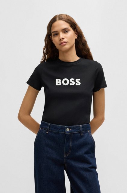 BOSS ORANGE T-Shirt C_Elogo_5 mit kontrastfarbenem BOSS-Schriftzug günstig online kaufen