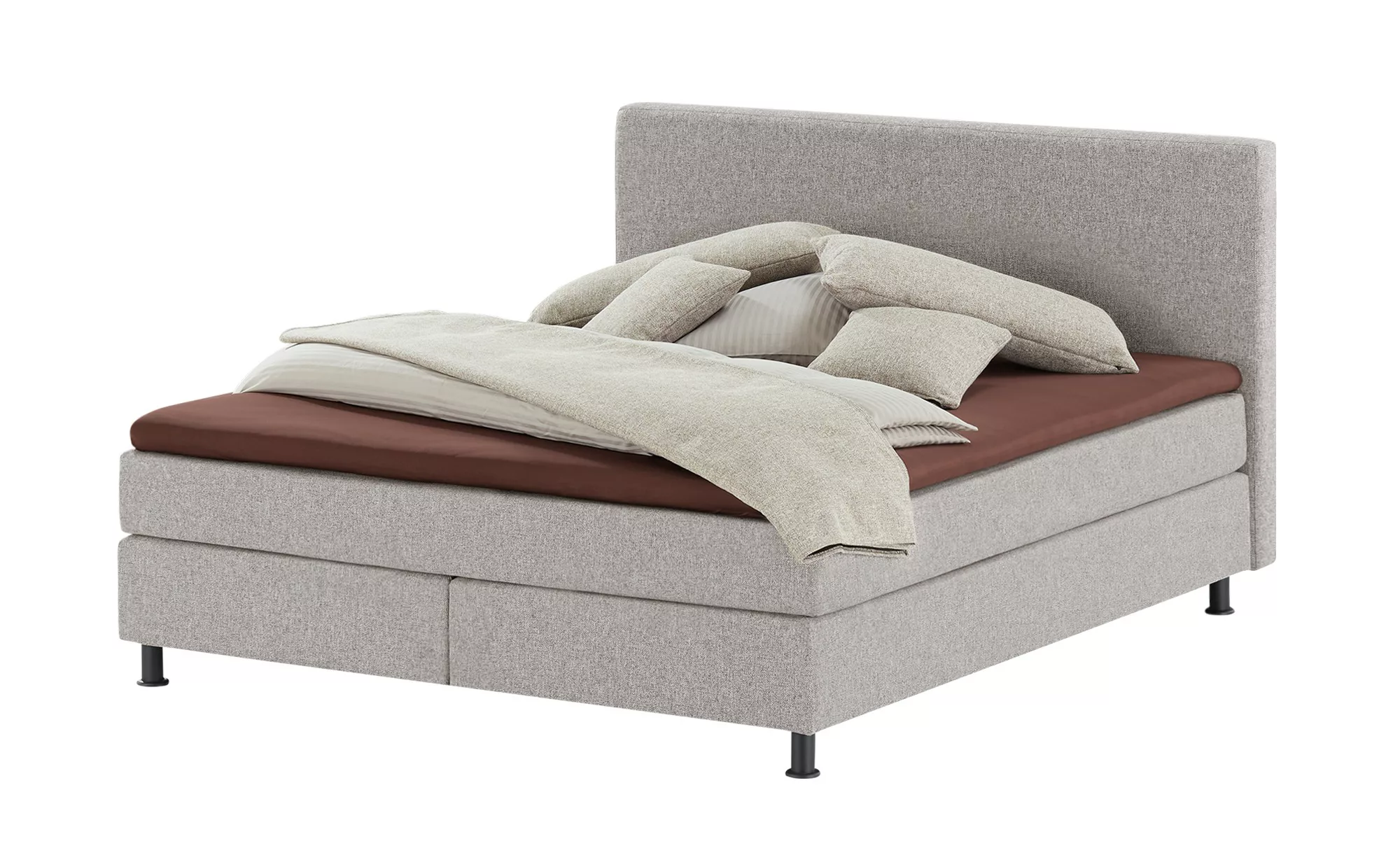 Wohnwert Boxspringbett  Dormian Boro - grau - 200 cm - Betten > Boxspringbe günstig online kaufen