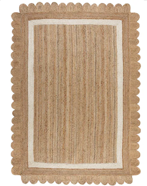 FLAIR RUGS Teppich »Grace«, rechteckig, 7 mm Höhe, aus 100% Jute, fußbodenh günstig online kaufen