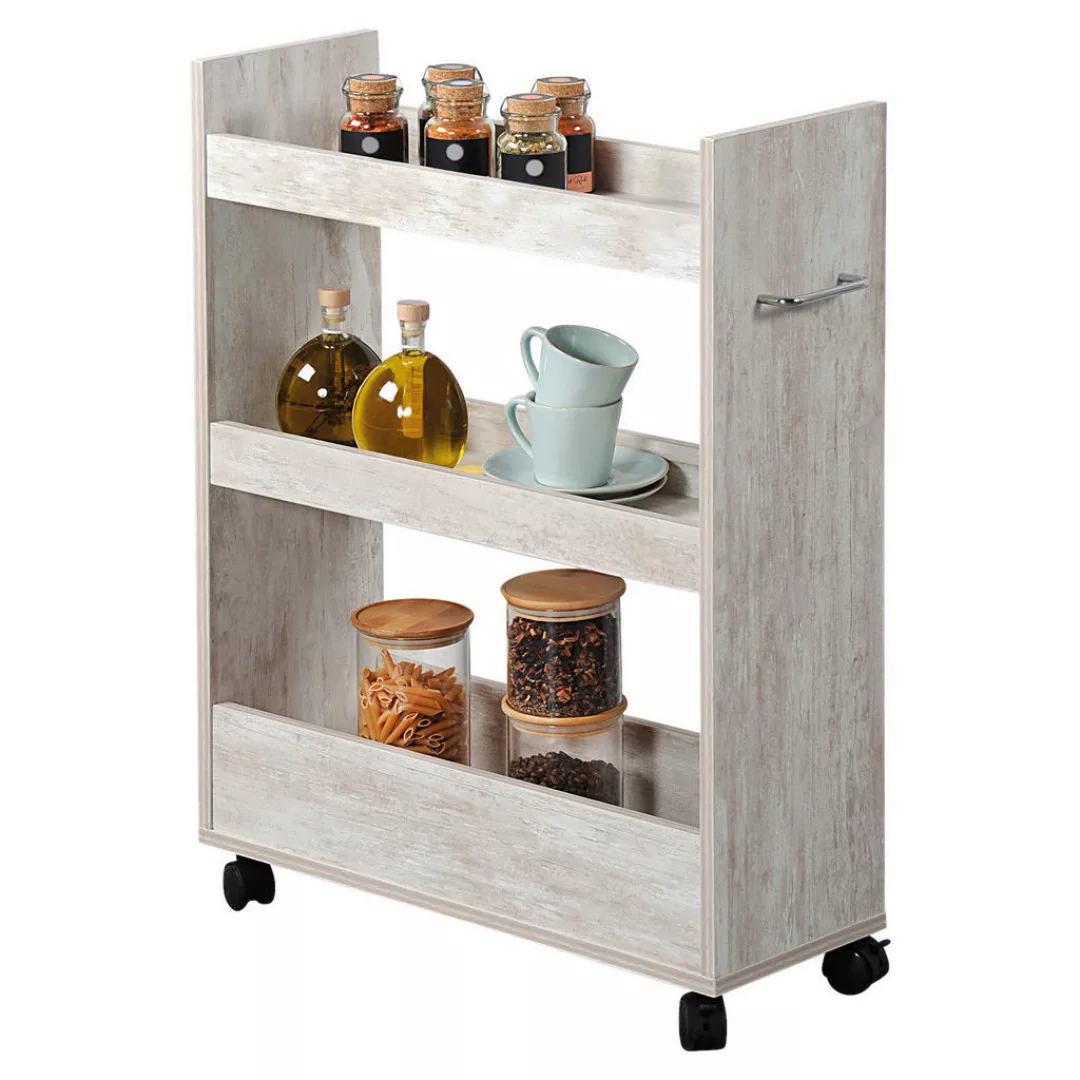 Kesper Nischenregal weiß Holz B/H/L: ca. 60x78x22 cm günstig online kaufen