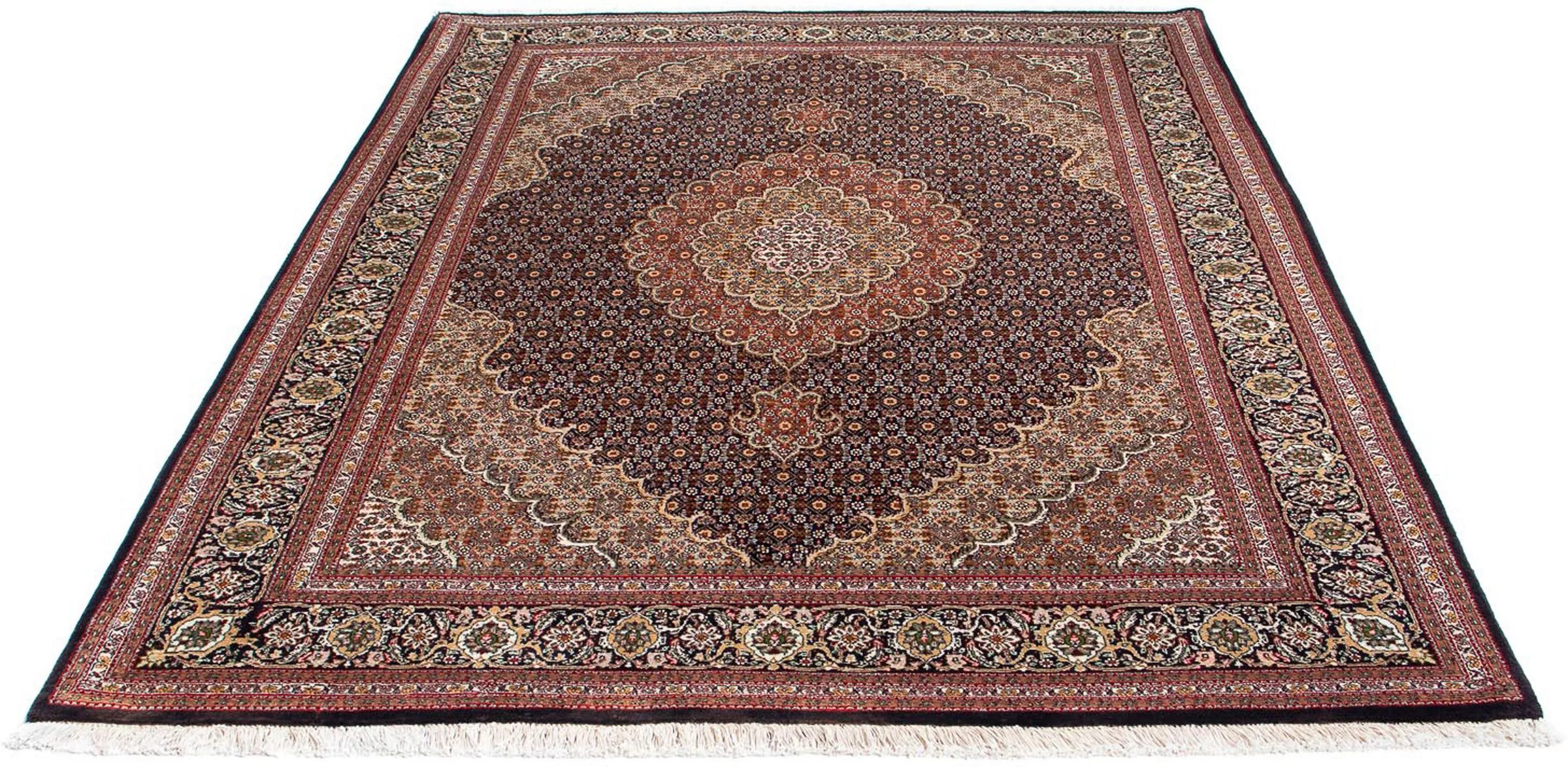 morgenland Orientteppich »Perser - Täbriz - 205 x 154 cm - dunkelbraun«, re günstig online kaufen