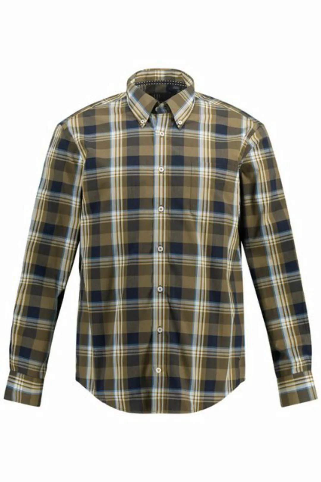 JP1880 Businesshemd Karohemd Langarm Buttondown-Kragen Modern Fit günstig online kaufen