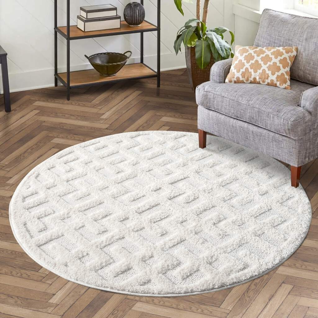 Carpet City Hochflor-Teppich »FOCUS737«, rund, 20 mm Höhe, Boho-Teppich, Ho günstig online kaufen