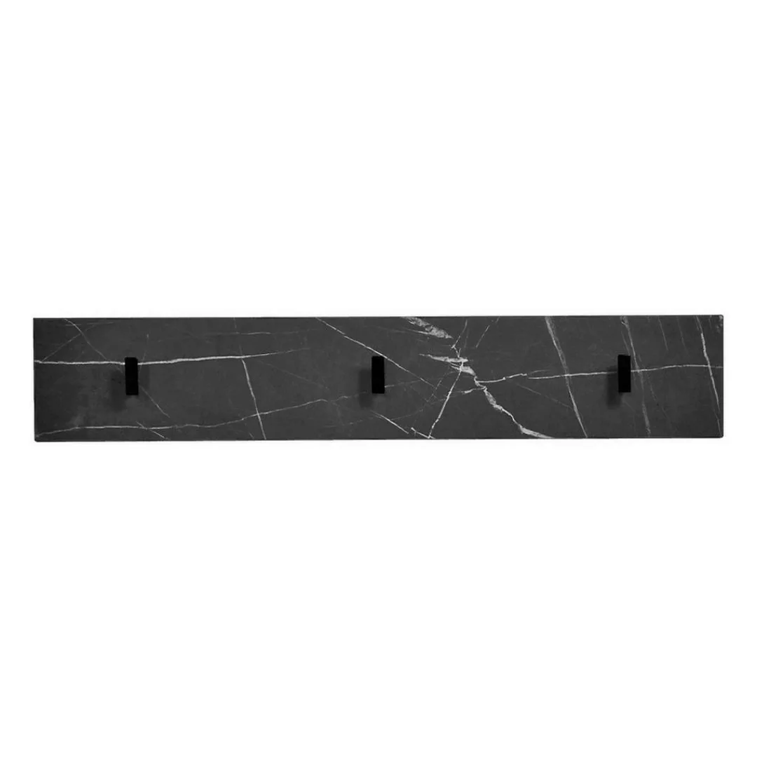 Wandpaneel Zypern schwarz Marmor Optik B/H/T: ca. 90x16x3 cm günstig online kaufen