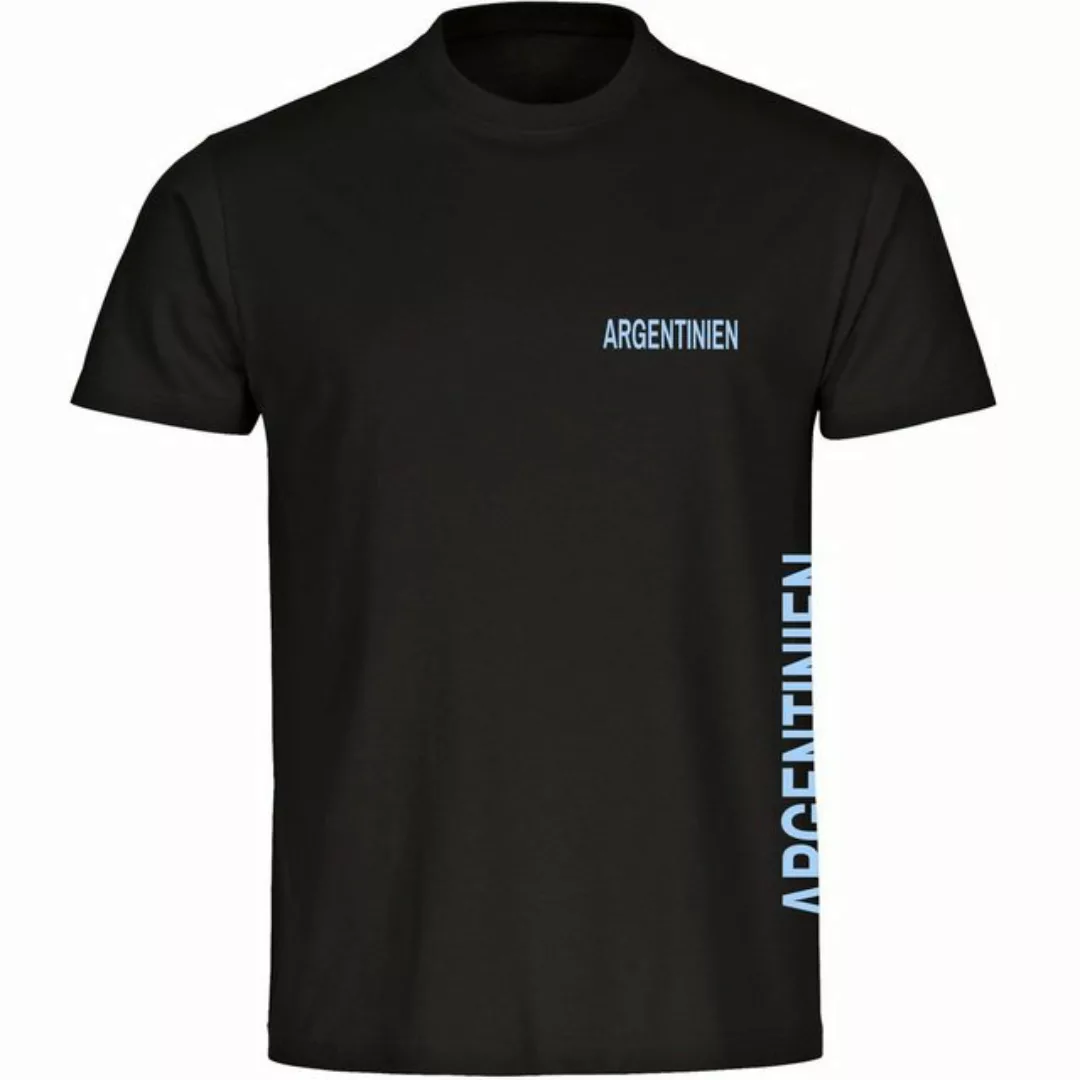 multifanshop T-Shirt Herren Argentinien - Brust & Seite - Männer günstig online kaufen