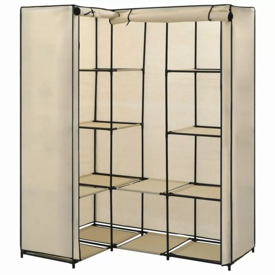 vidaXL Kleiderschrank Eckkleiderschrank Kleiderschrank Creme 130 x 87 x 169 günstig online kaufen