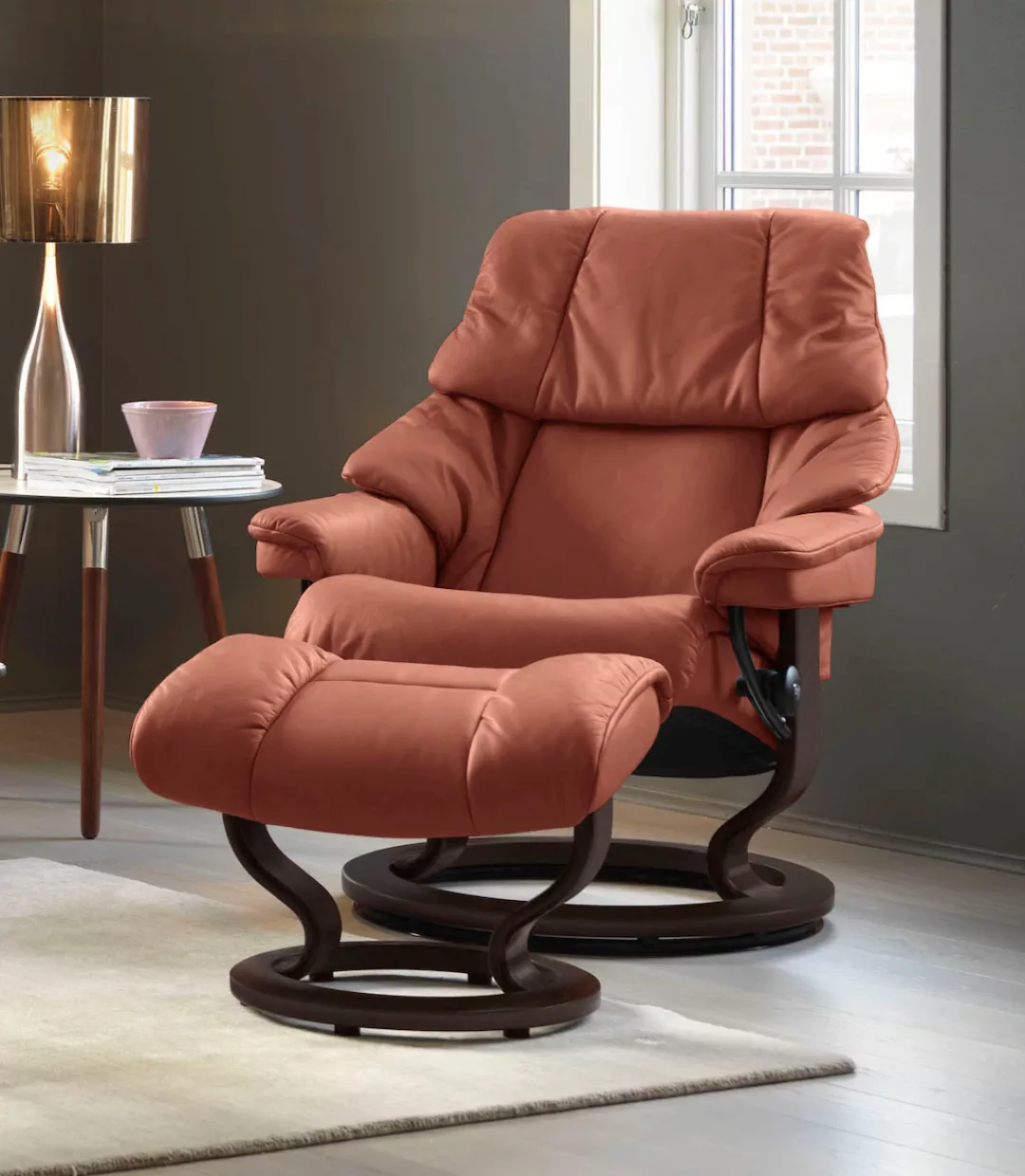 Stressless Fußhocker "Reno", mit Classic Base, Gestell Braun günstig online kaufen