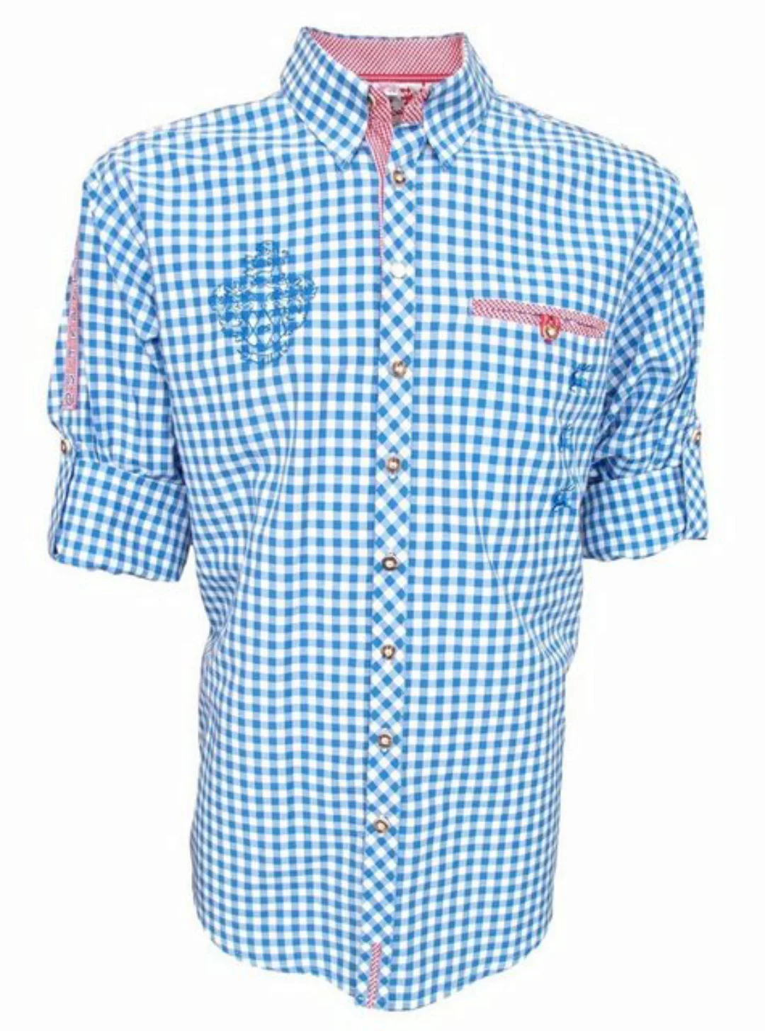 German Wear Trachtenhemd O58 Trachtenhemd für Lederhosen mit Stickerei mitt günstig online kaufen