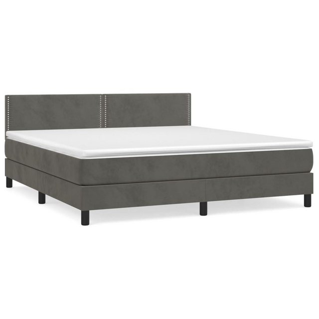 vidaXL Boxspringbett Bett Boxspringbett mit Matratze Samt (180 x 200 cm, Du günstig online kaufen