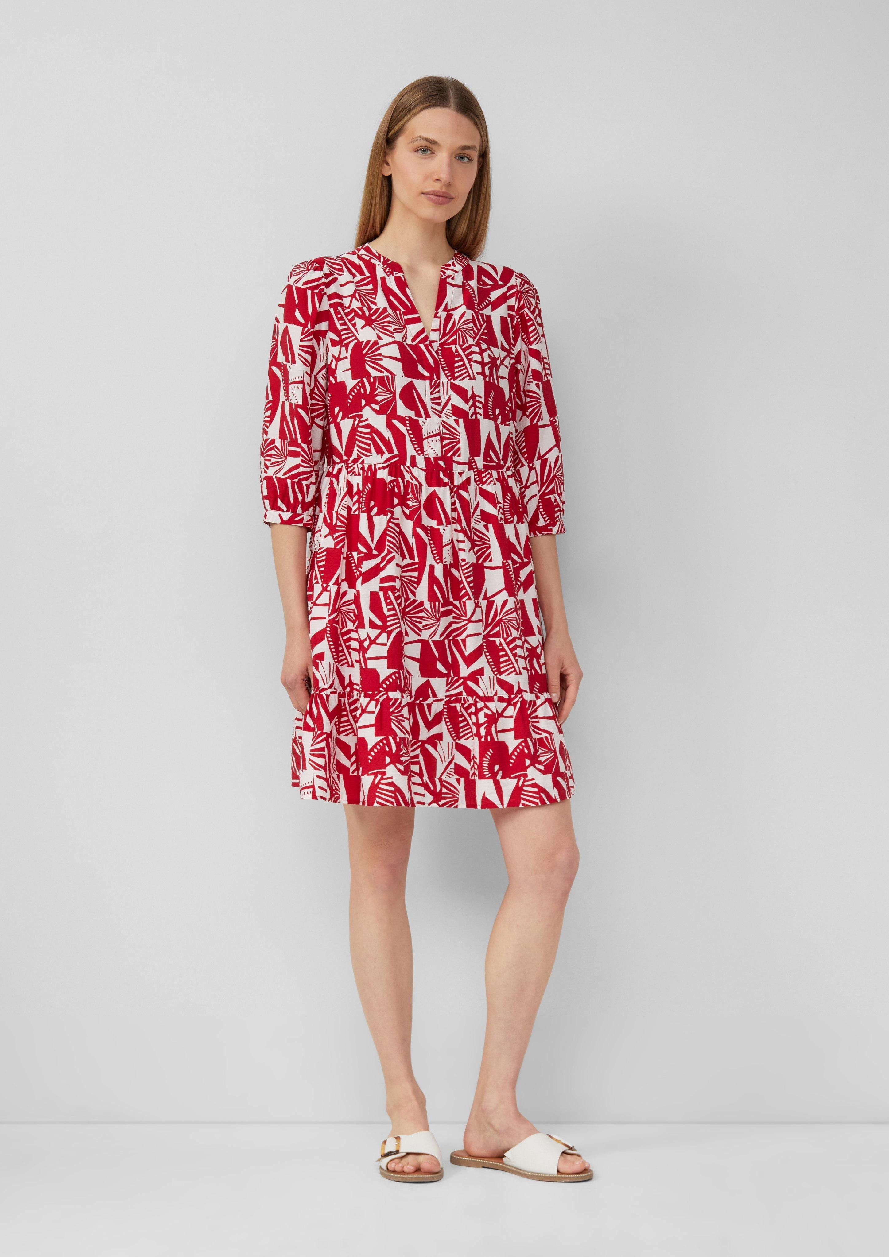 s.Oliver Minikleid Strukturiertes Kleid aus Viskosemix günstig online kaufen