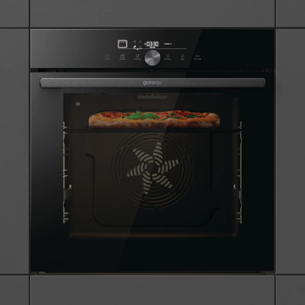 GORENJE Pyrolyse Backofen »GO66E PIZZA350C«, mit Vollauszug, Pyrolyse-Selbs günstig online kaufen