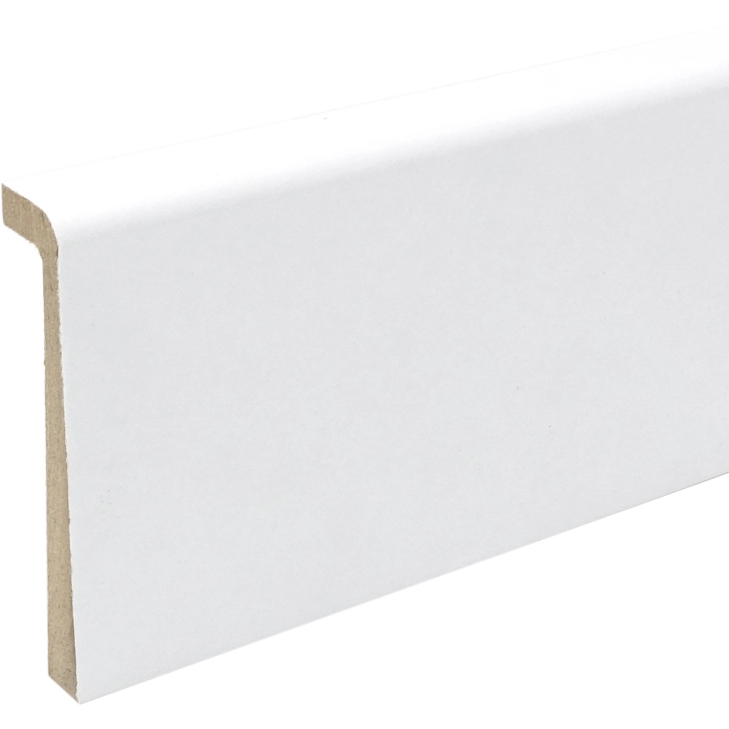 MDF Fliesenrenovierungsprofil Weiß 20 mm x 80 mm Länge 2500 mm günstig online kaufen