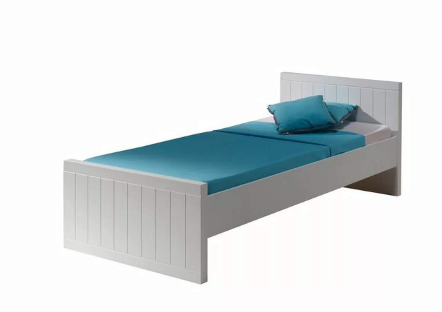 möbelando Einzelbett ROBIN, aus MDF in Weiß. Abmessungen (BxHxT) 210x76,5x9 günstig online kaufen