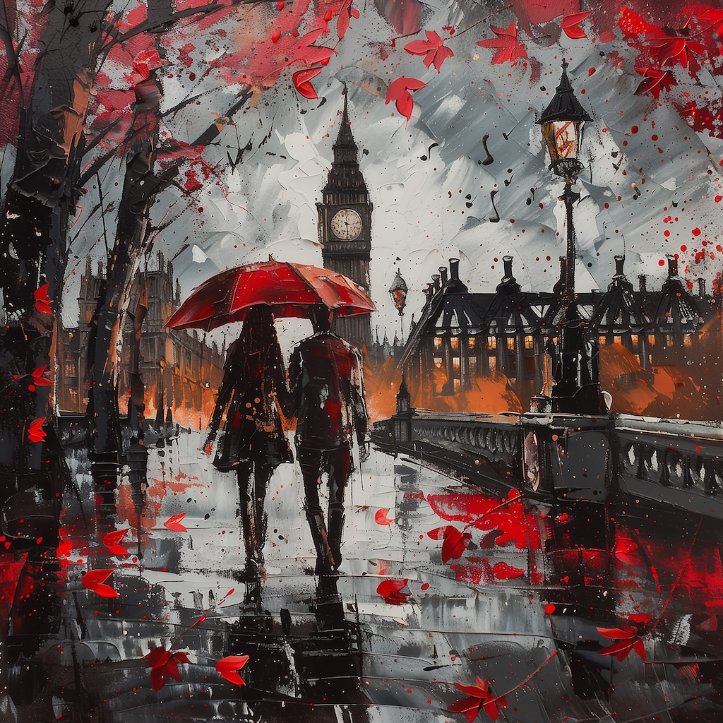 queence Leinwandbild "Ein Herbsttag in London", (1 St.), Premium-Leinwandst günstig online kaufen