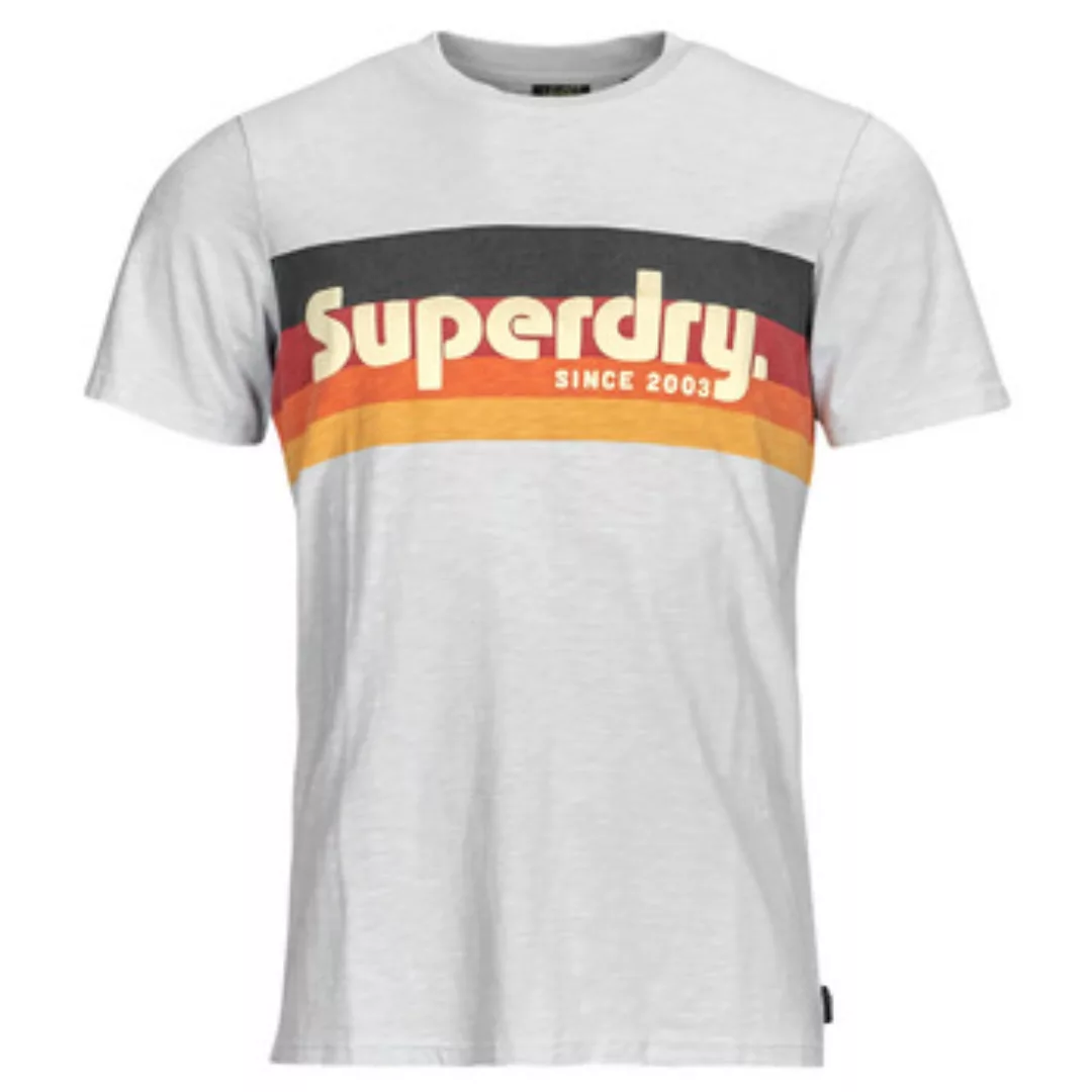 Superdry  T-Shirt CALI STRIPED LOGO T SHIRT günstig online kaufen