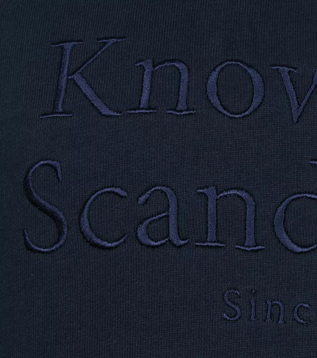 KnowledgeCotton Apparel Pullover Elm Navy - Größe L günstig online kaufen