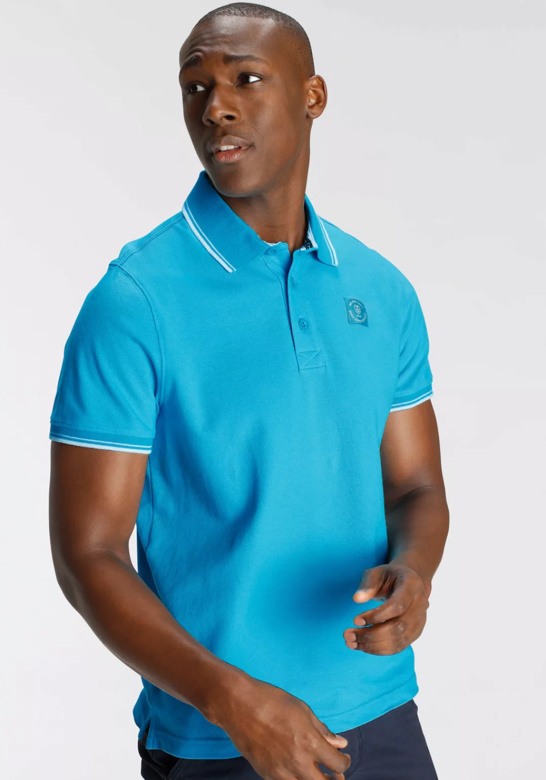 DELMAO Poloshirt Kurzarm, lockere Passform, Polokragen, für Tennis oder Gol günstig online kaufen