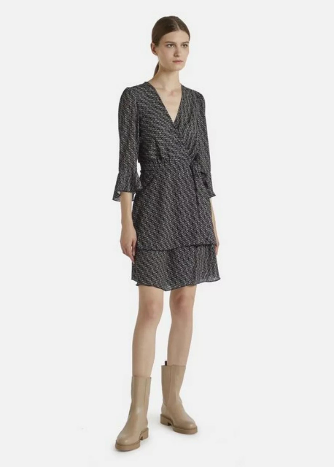 Nicowa A-Linien-Kleid NIOGRA mit Volants am Saum und Ärmel günstig online kaufen