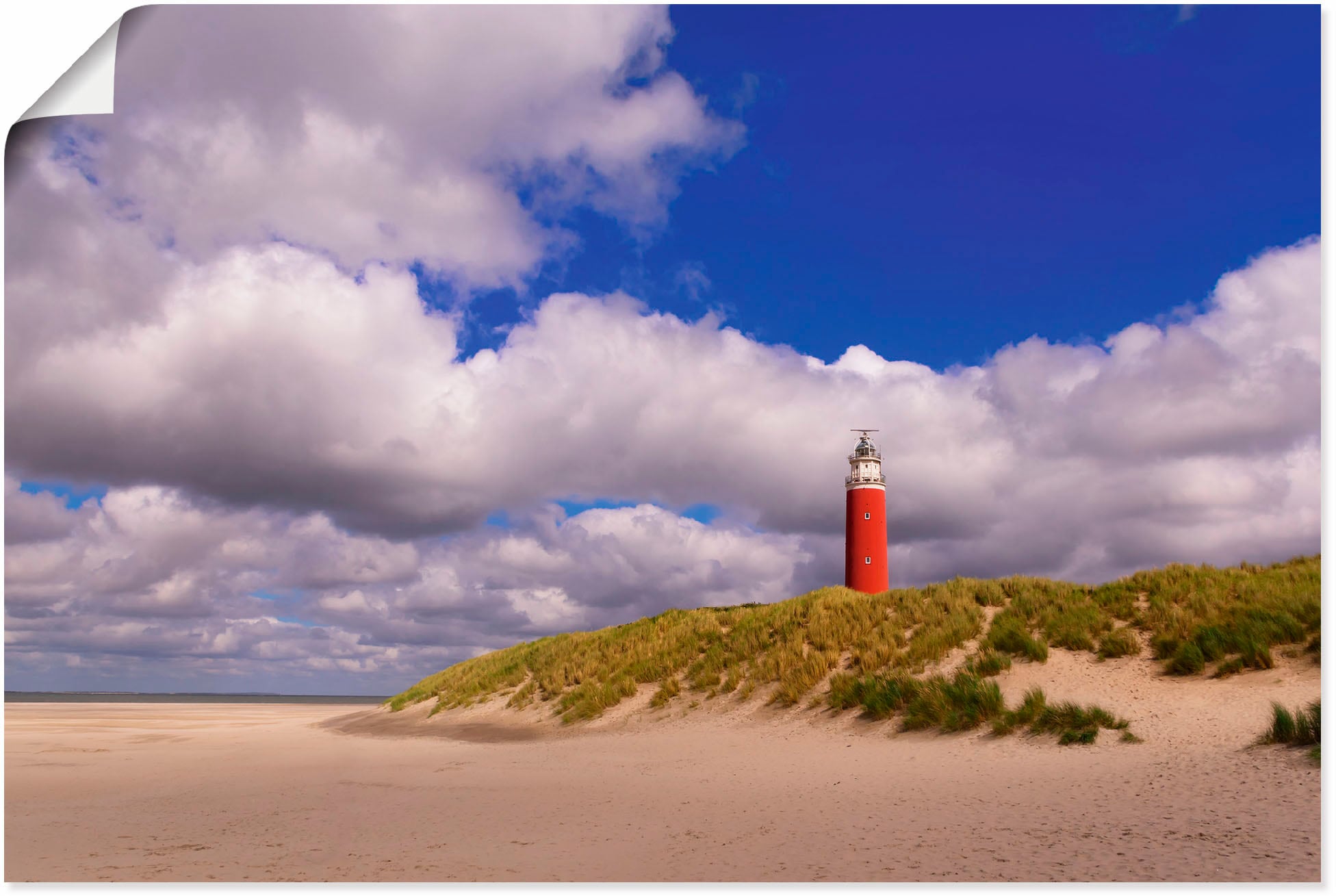 Artland Wandbild "Wolkenimpression am Leuchtturm", Küste, (1 St.), als Alub günstig online kaufen