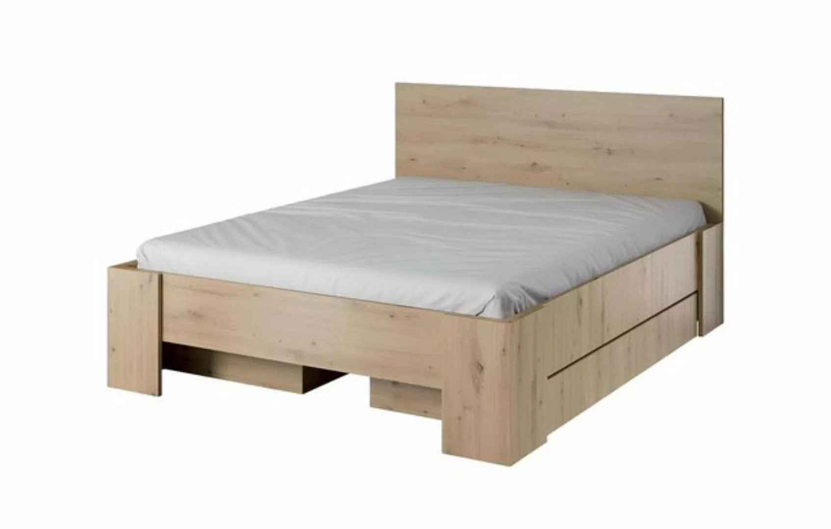 Xlmoebel Bett Holzkiste Doppelbettgestell im Luxus-Möbeldesign für (1-tlg., günstig online kaufen