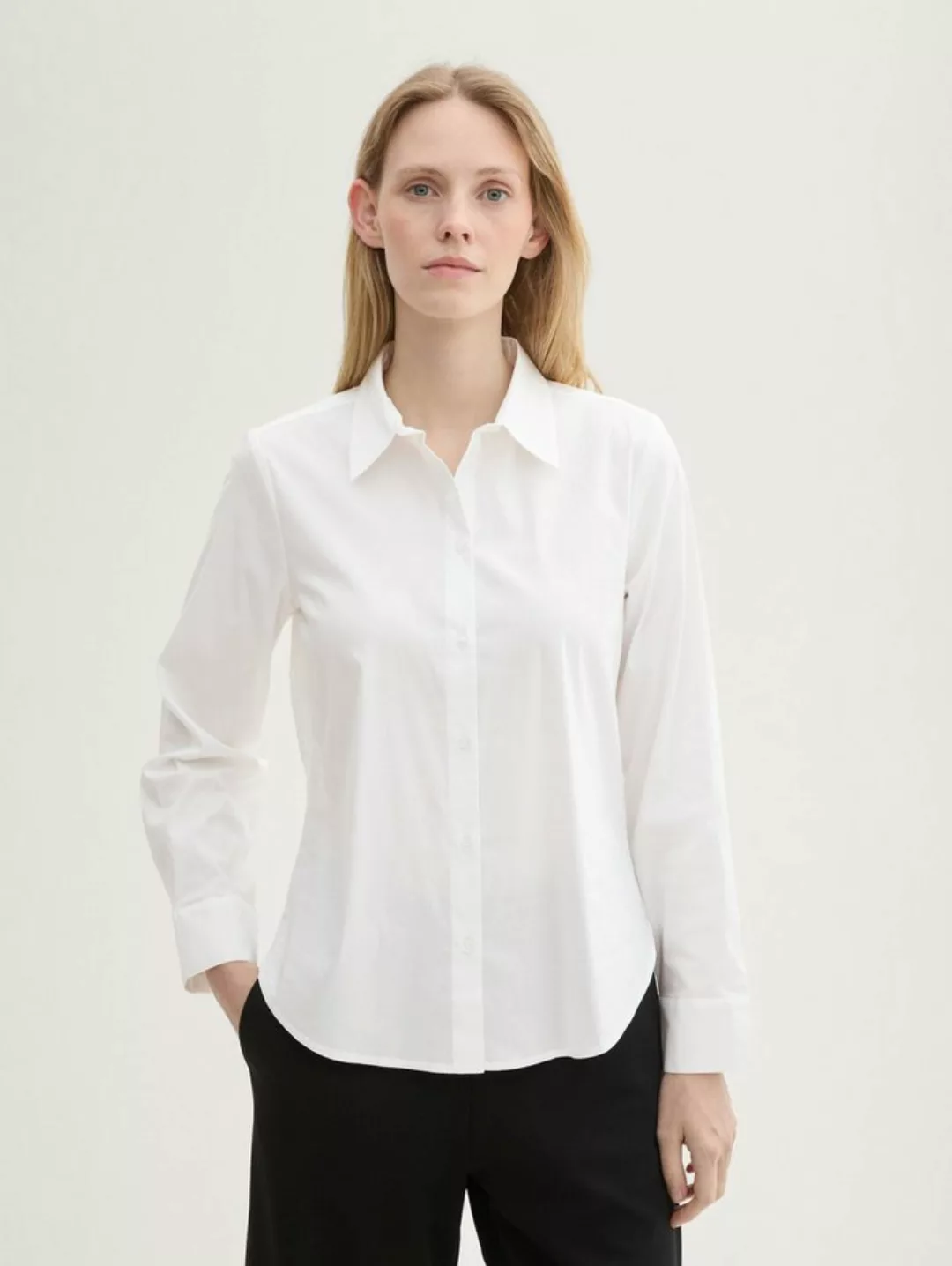 TOM TAILOR Hemdbluse classic poplin shirt günstig online kaufen