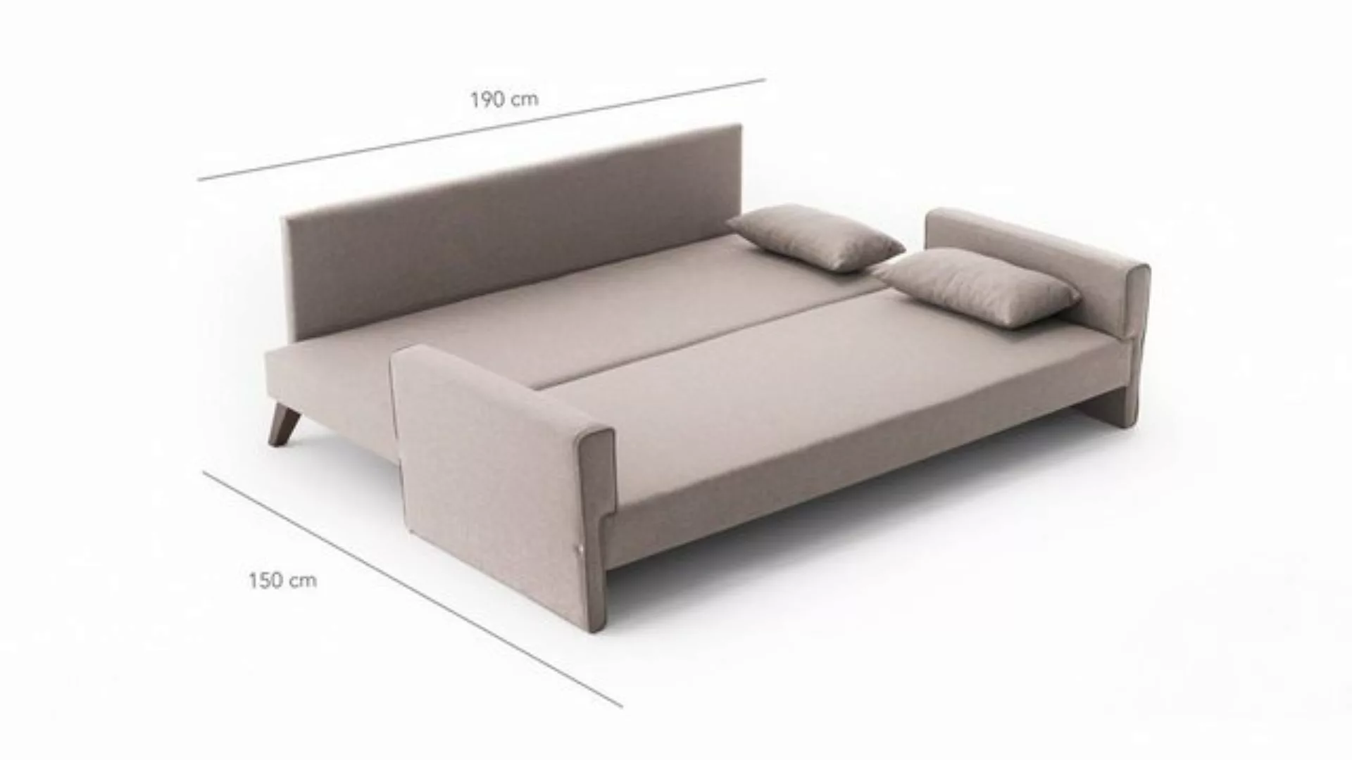 Skye Decor Sofa BLC1509-3-Sitz-Sofa-Bett günstig online kaufen
