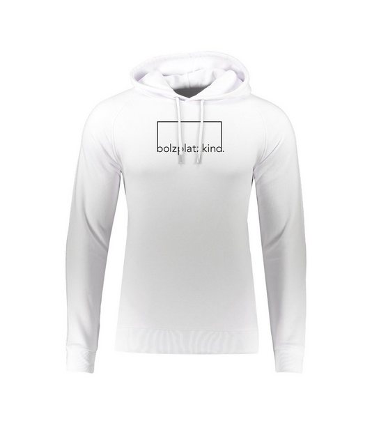 Bolzplatzkind Sweatshirt Bolzplatzkind Entspannung Hoody Weiß Baumwolle günstig online kaufen