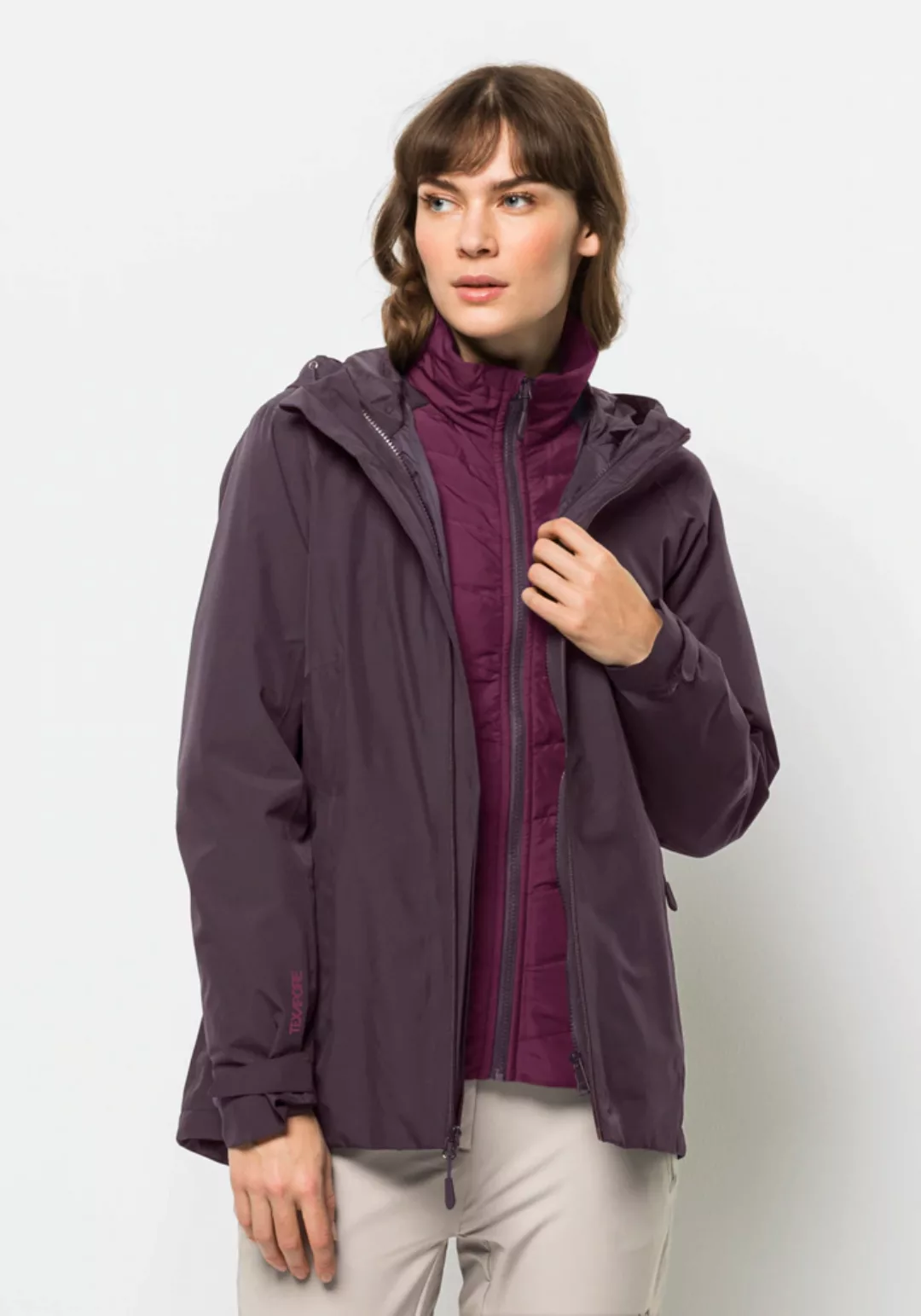 Jack Wolfskin 3-in-1-Funktionsjacke GLAABACH 3IN1 JKT W (2 teilig) günstig online kaufen