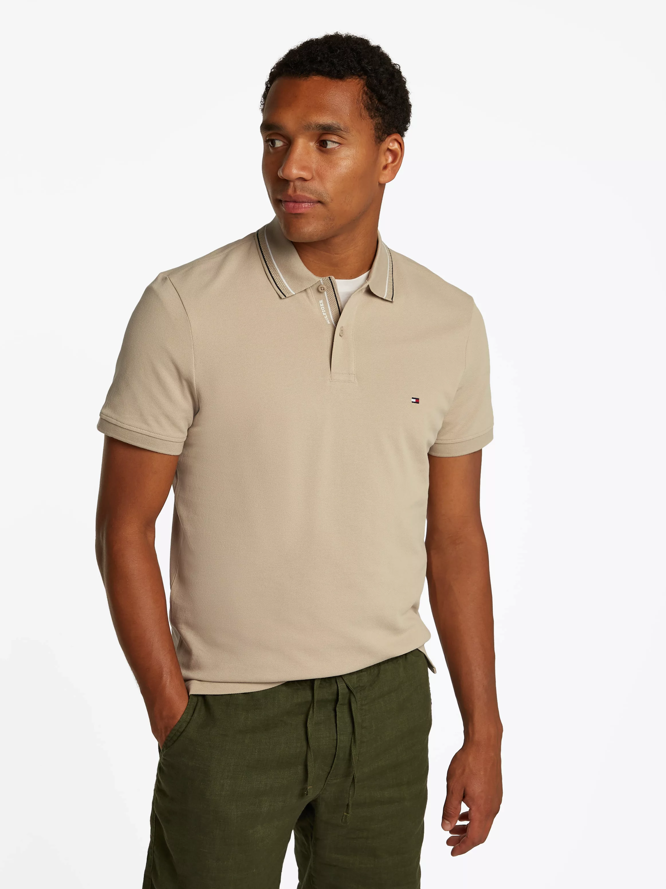 Tommy Hilfiger Poloshirt "PLACKET INTEREST REG POLO" günstig online kaufen